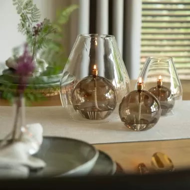 Lampă Ulei Bilă Maro S