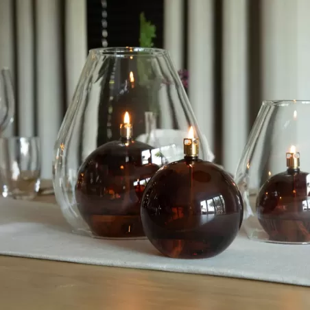 Lampă Ulei Bilă Maro S