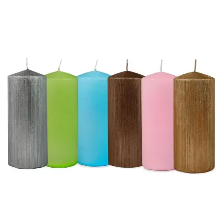 Lumânări Colorate 6x14cm – 6 culori