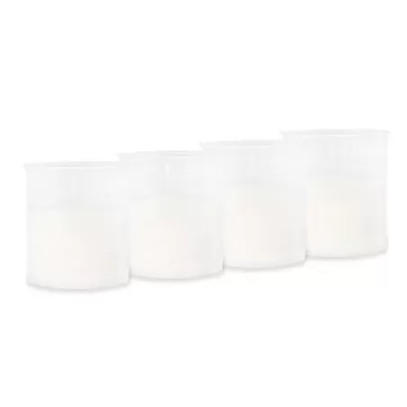 Candelă de Plastic 4 set Alb