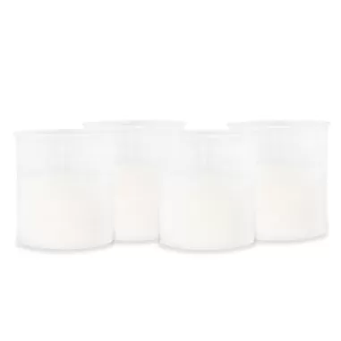 Candelă de Plastic 4 set Alb