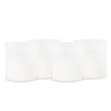 Candelă de Plastic 4 set Alb