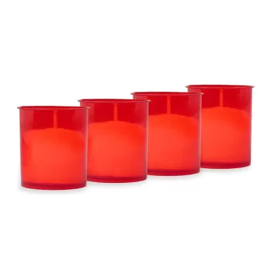 Candelă de Plastic 4 set Roșu