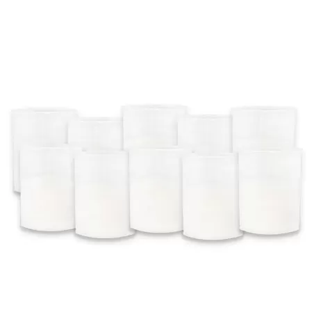 Candelă de Plastic 10 set Alb