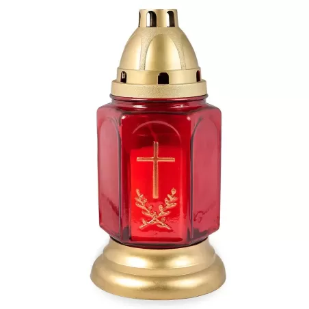 Candelă din Sticlă R68 roșie