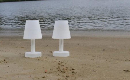 Lampă cu Ulei tip Veioză Albă