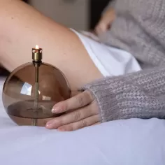 Lampă Ulei Bilă Maro M 2