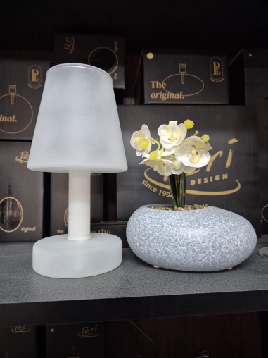 Lampă cu Ulei tip Veioză Albă