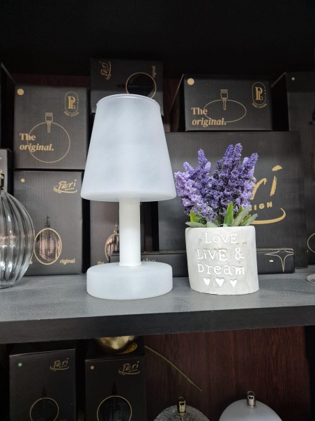 Lampă cu Ulei tip Veioză Albă