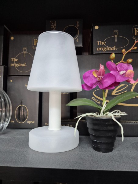 Lampă cu Ulei tip Veioză Albă