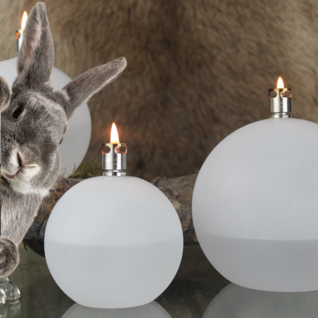 Set Lămpi Bilă Albă + Ulei de parafină 500ml pentru interior GRATUIT