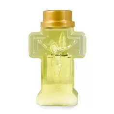 Candelă Electrică cu LED cruce mică galbena