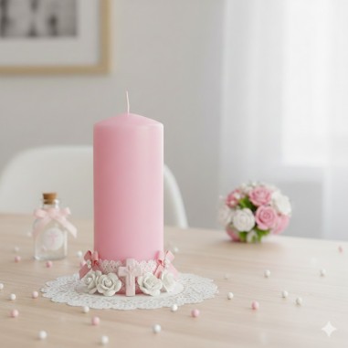 Lumânări Colorate 6x14cm – roz
