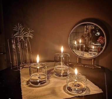 Lămpi moderne cilindru transparent L