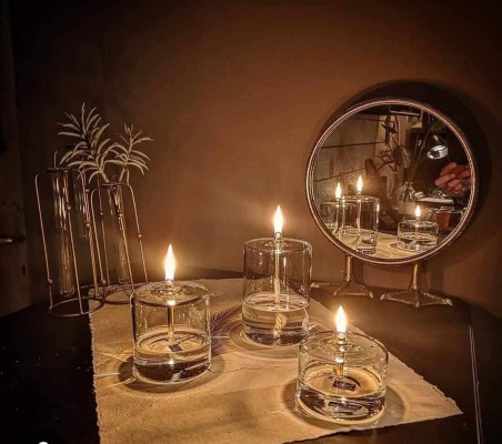 Lămpi moderne cilindru transparent L