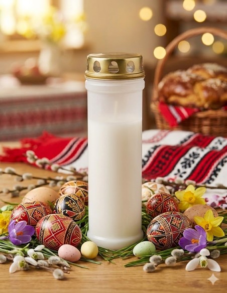 Candelă de Plastic 60LL Albă